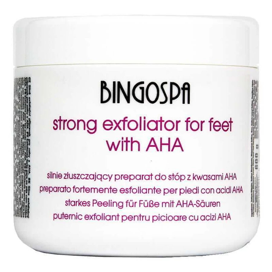 BingoSpa Preparation puternic exfoliant pentru picioare cu acizi AHA, 600g: цены и характеристики