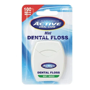 Зубна нитка Active Oral Care Waxed Dental Floss Mint, 100 м