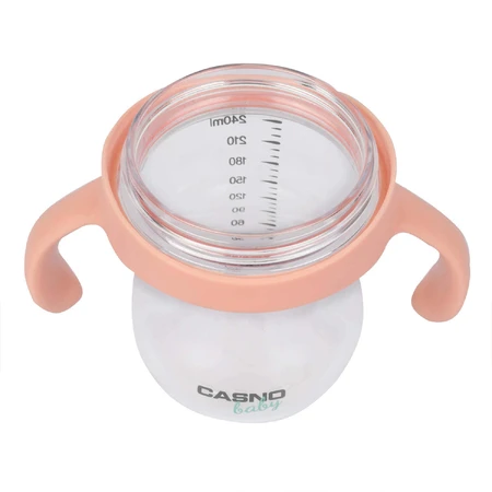 Casno Baby, cană 2 în 1 Dizzy, roz deschis, de la 6 luni, 240 мл: цены и характеристики