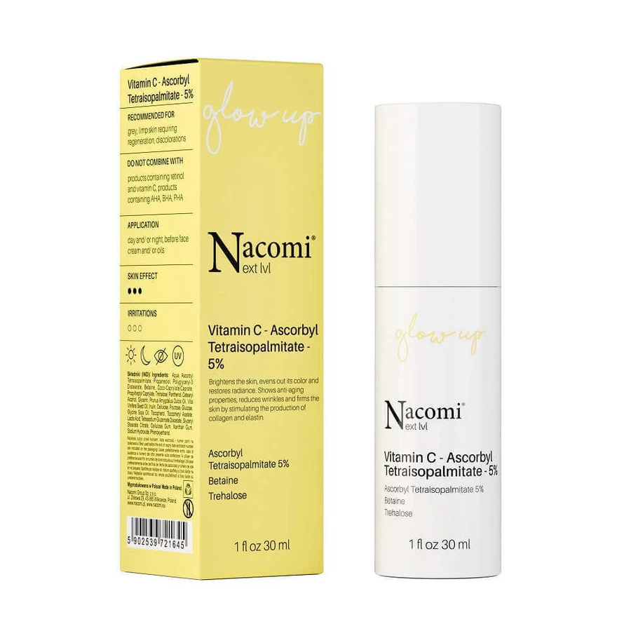 Nacomi Next Level Vitamin C - Ascorbyl Tetraisopalmitate 5%, 30 мл: ціни та характеристики