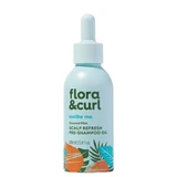 Масло Flora &amp; Curl Coconut Mint Scalp Refresh для волос перед мытьем шампунем, 100 мл
