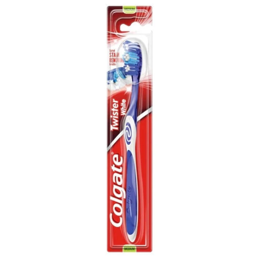 Зубная щетка Colgate Twister White, средняя, 1 шт.: цены и характеристики