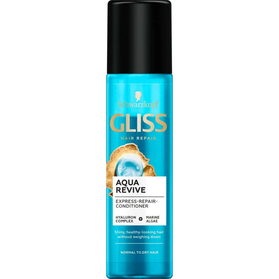 Експрес-кондиціонер Gliss Aqua Revive для сухого та нормального волосся, 200 мл: ціни та характеристики