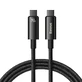 Кабель Baseus CAWJ040101 USB-C - USB-C 240 Вт 480 Мбіт/с 2 м - чорно-сірий