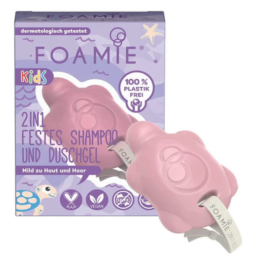 Foamie Миндальное масло и персик 2 в 1 Шампунь и эль для душа, 80 г: цены и характеристики