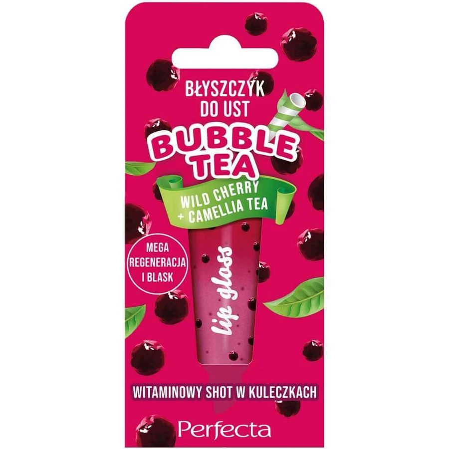 Perfecta Bubble Tea Lip Gloss Дика вишня + чай з камелії, 10 г: ціни та характеристики