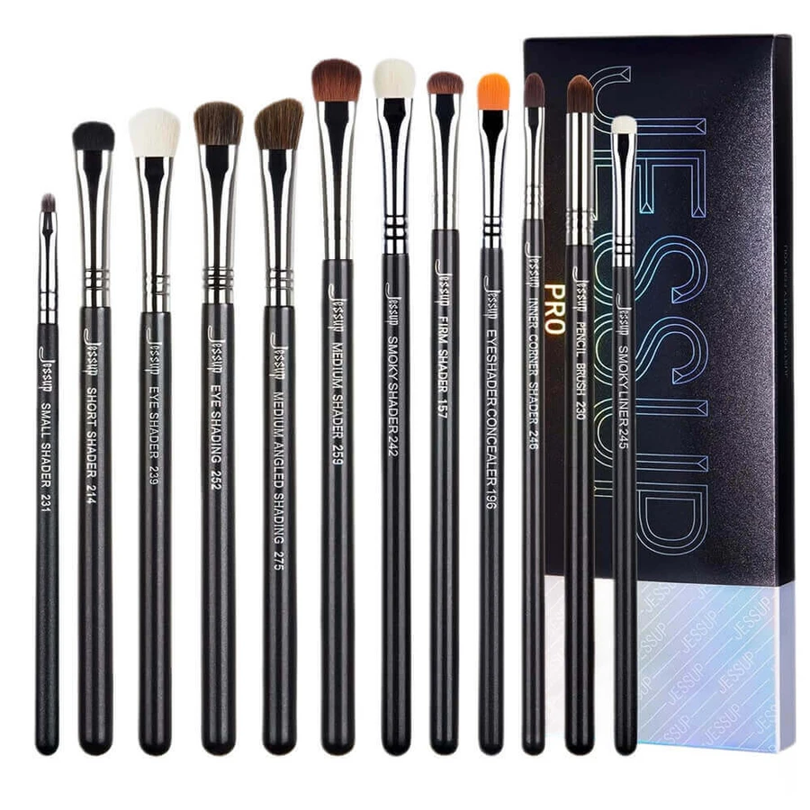 Набір кистей для макіяжу очей Jessup Pro Eyeshadow Brushes T339, 12 шт.: ціни та характеристики