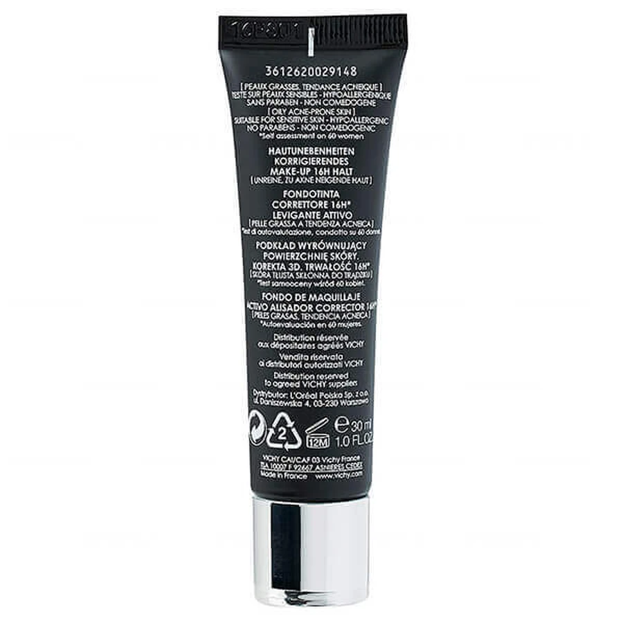 Vichy Dermablend 3D Correcting Fluid № 15 Opal 30 мл: ціни та характеристики