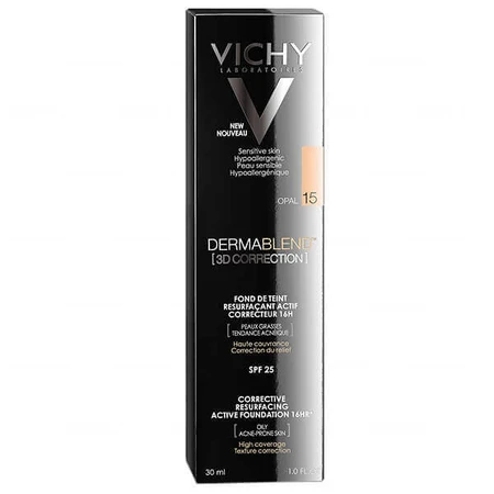 Vichy Dermablend 3D Correcting Fluid № 15 Opal 30 мл: ціни та характеристики