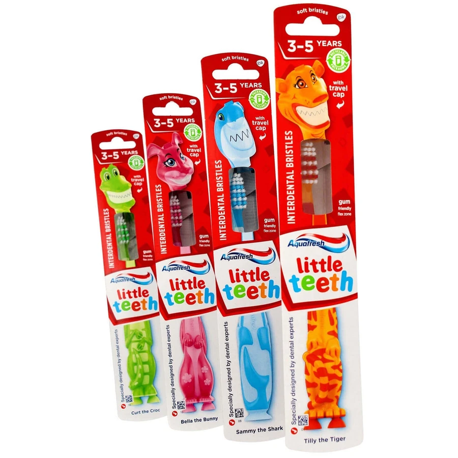 Зубная щетка Aquafresh Little Teeth для детей 3-5 лет, мягкая: цены и характеристики