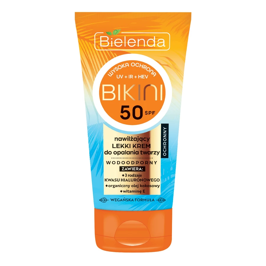Bielenda Bikini S.O.S., зволожуючий легкий сонцезахисний крем для обличчя, водостійкий, SPF 50+, 50 мл: ціни та характеристики