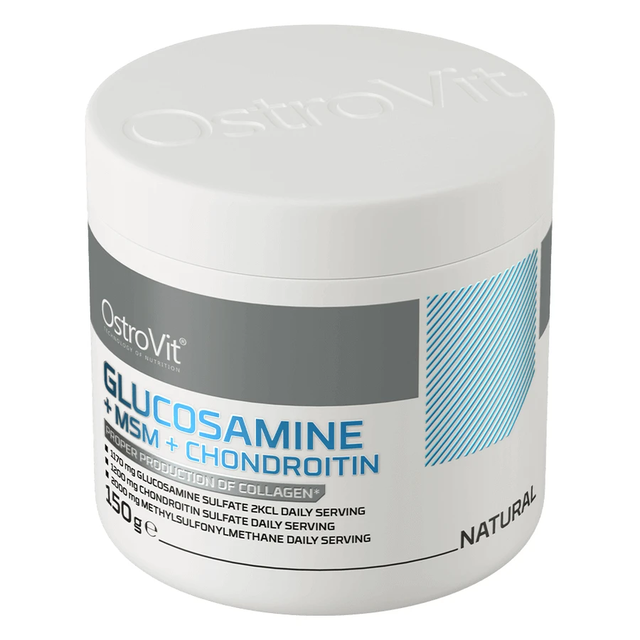 OstroVit Glucozamină + MSM + Condroitină, натуральный аромат, 150 г.: цены и характеристики