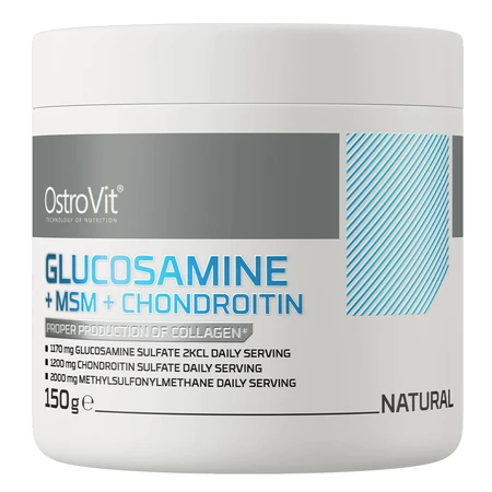 OstroVit Glucozamină + MSM + Condroitină, натуральный аромат, 150 г.: цены и характеристики