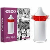 Презерватив Exo Hot Red з пестливими шипами Soft, 1 шт