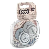 Соска-пустышка Lovi Dynamic Silicone, 3-6 месяцев, Botanic Boy 22/870, 2 шт.