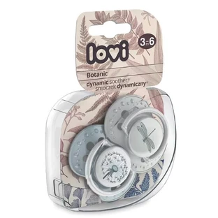 Соска-пустышка Lovi Dynamic Silicone, 3-6 месяцев, Botanic Boy 22/870, 2 шт.