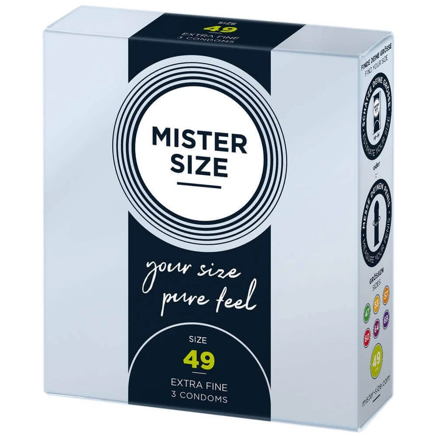 Презервативы Mister Size, 49 мм, 3 штуки: цены и характеристики