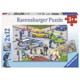 Пазл "Полицейский отряд", 3 года+, 2 х 12 деталей, Ravensburger