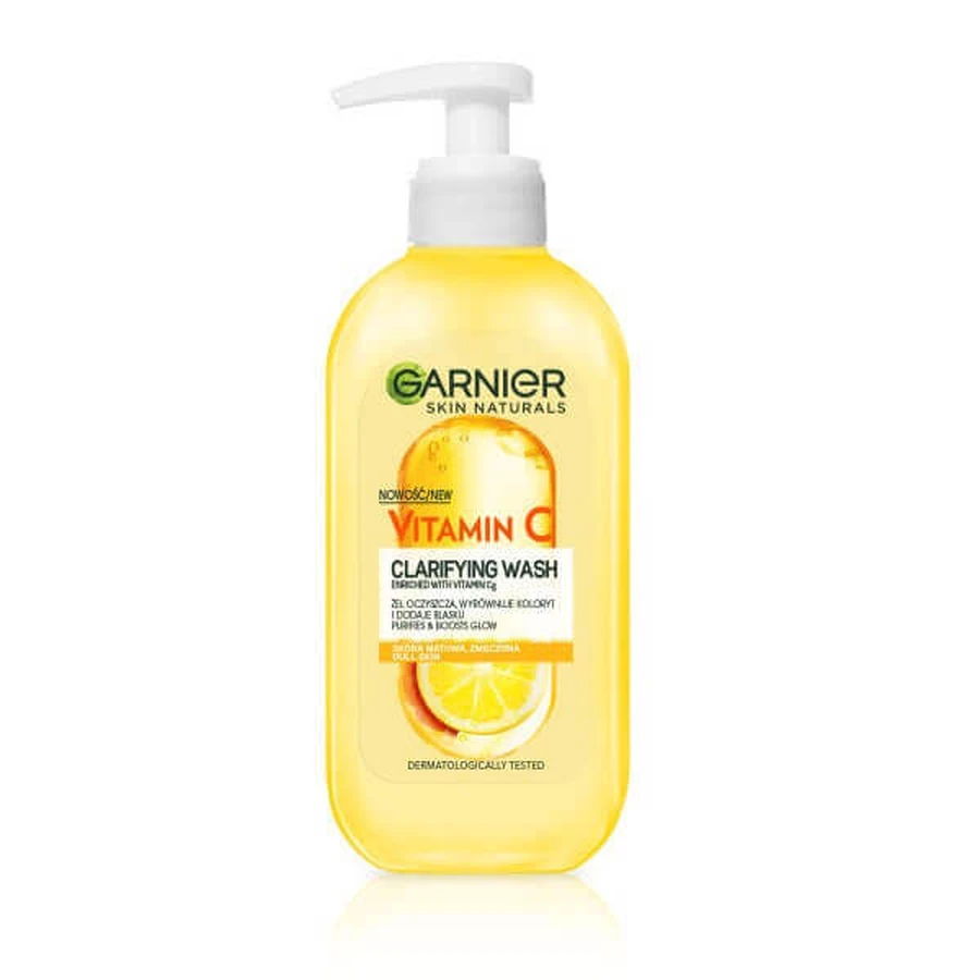 Garnier Skin Naturals Vitamin C el очищающее средство с витамином С и экстрактом лимона, 200 мл: цены и характеристики
