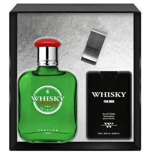 Туалетная вода Evaflor Whiskey Origin, 100 мл + Туалетная вода, 20 мл + зажим для денег