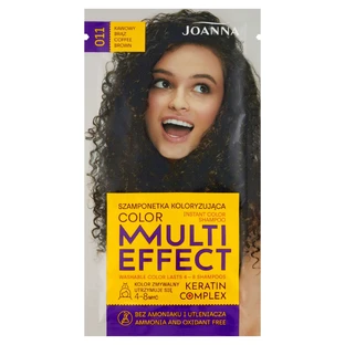 Joanna Multi Effect Color Shampoo 011 Coffee Brz, 35 г