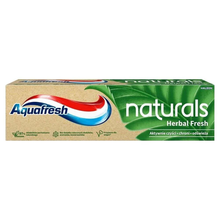 Зубна паста Aquafresh Naturals Herbal Fresh Fluoride Toothpaste, 75 мл: ціни та характеристики