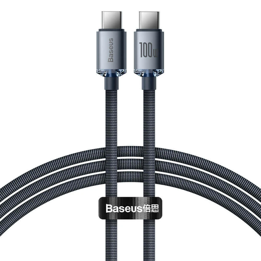 Baseus CAJY000601 USB-C - USB-C PD Cable 100W 5A 480Mb/s 1.2m - Black: ціни та характеристики