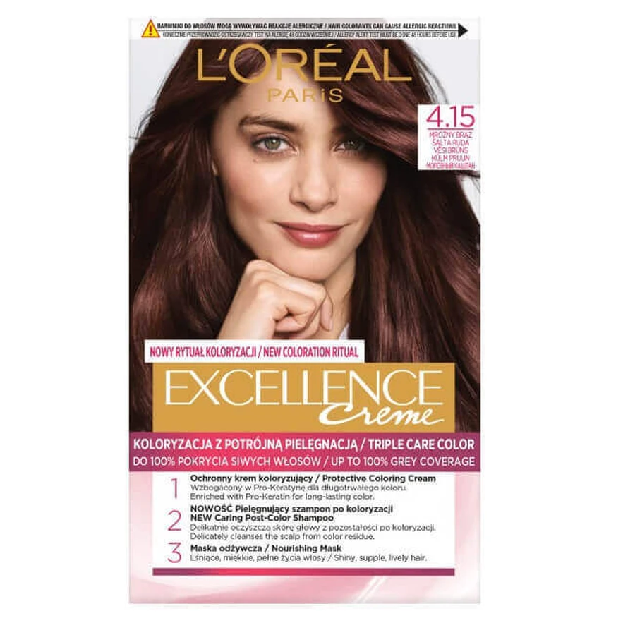 L Oreal Paris Excellence Creme Wax Colour 4.15 Mrony Brz: цены и характеристики