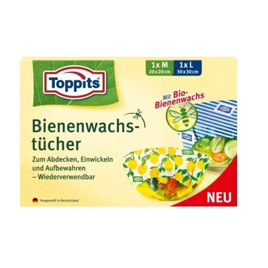 Toppits, рушники з бджолиного воску, 2 шт: ціни та характеристики