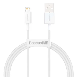 Baseus Superior USB - Lightning cablu 2.4A 1 m Alb (CALYS-A02)
