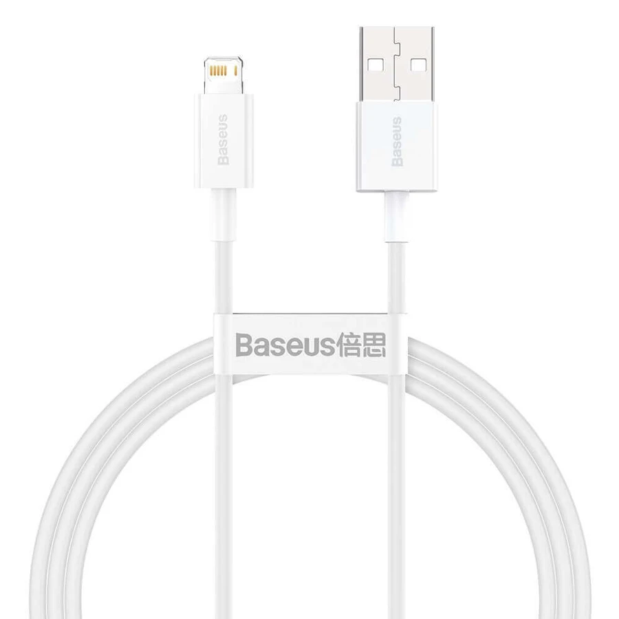 Baseus Superior USB - Кабель Lightning 2.4A 1 м Білий (CALYS-A02): ціни та характеристики