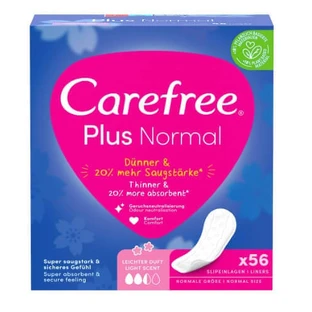 Carefree, Plus Normal, Вкладиші, 56 шт