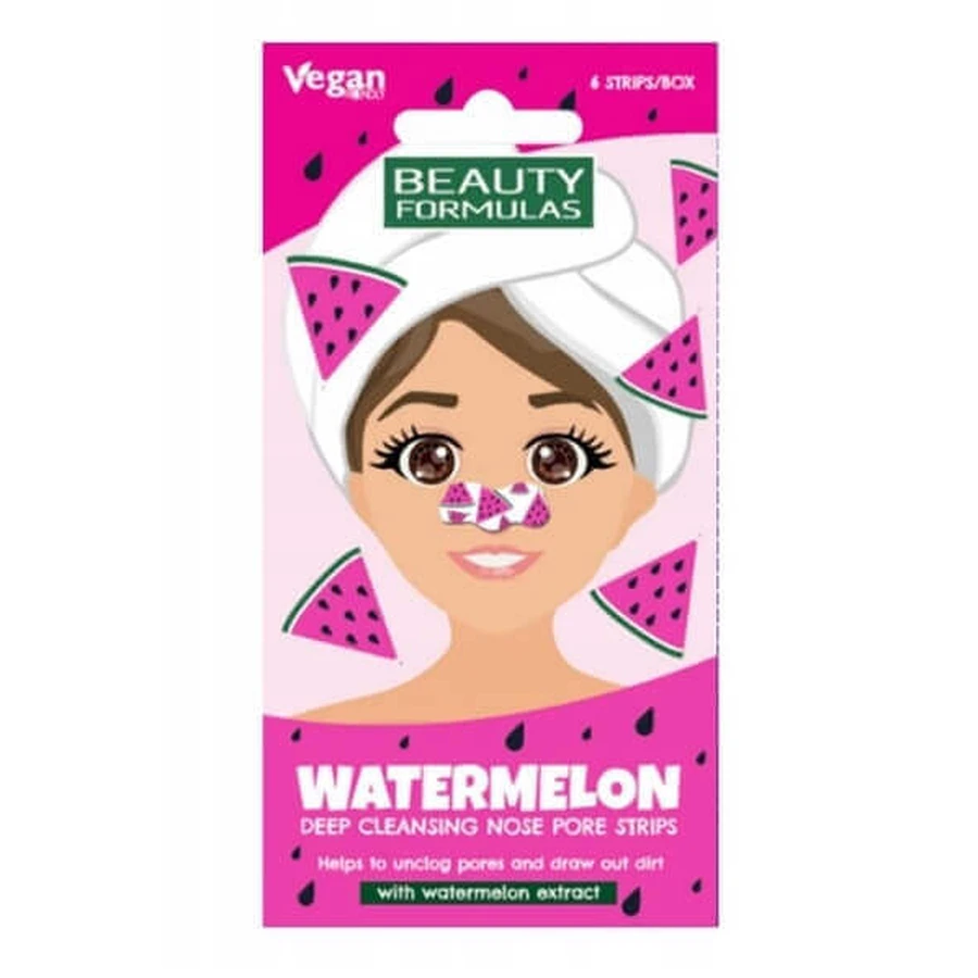 Beauty Formulas Watermelon Deep Cleansing Nose Strips, 6 шт: ціни та характеристики