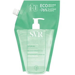 SVR Spirial Deo-Douche, gel de duș deodorant pentru corp, rezervă, 400 ml