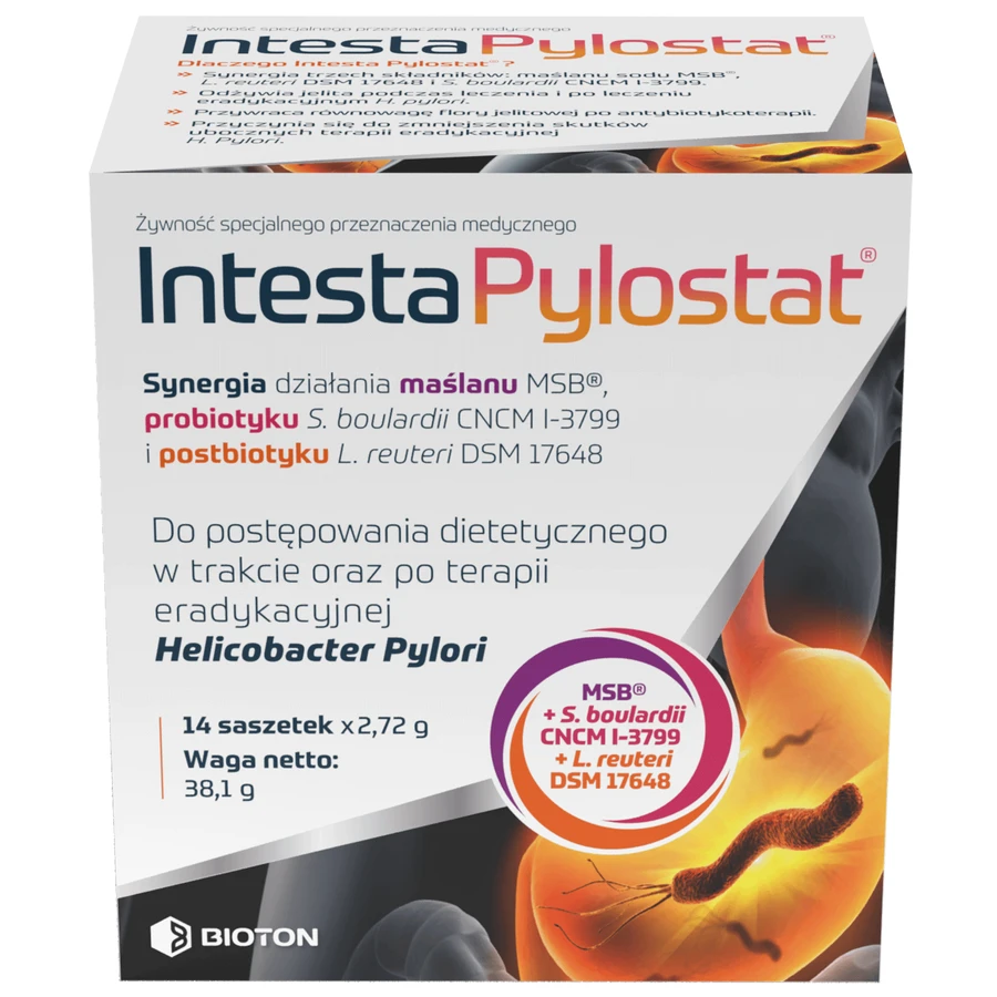 Intesta Pylostat, 2,72 г x 14 pliculețe: цены и характеристики
