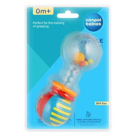 Canpol Babies, zornăitor cu minge cu ticăit, roșu, de la naștere, 1 buc: цены и характеристики