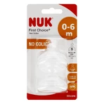 NUK First Choice+, tetină pentru biberon, silicon, mărimea S, 0-6 luni, 2 bucăți: цены и характеристики