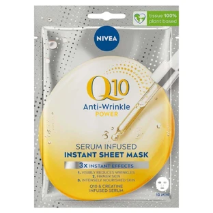 Тканевая маска Nivea Q10 с сывороткой против морщин, 1 шт.