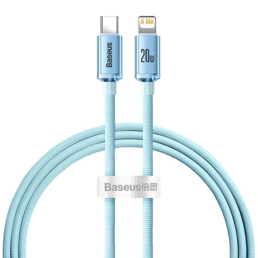 Baseus CAJY001303 Lightning - USB-C PD Cable 20W 480Mb/s 1.2m - Blue: ціни та характеристики