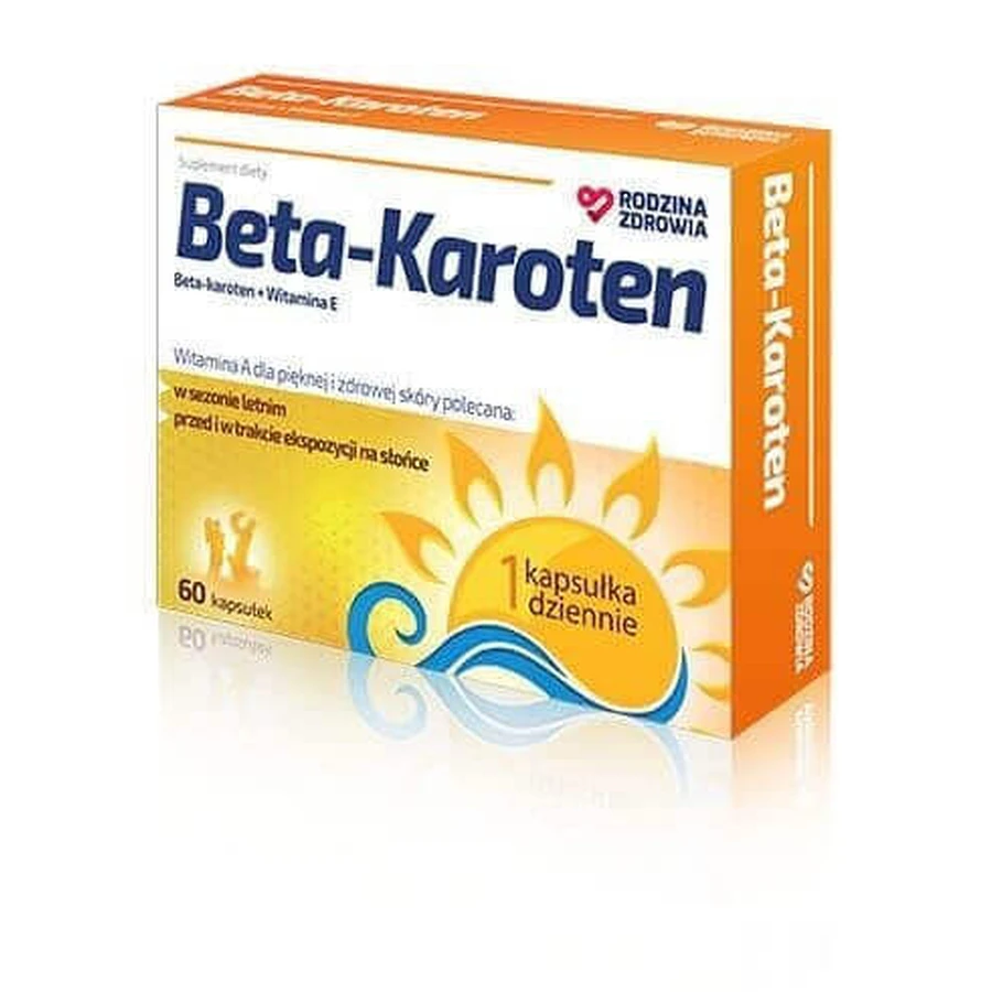 Бета-каротин Family Health 60 капсул: ціни та характеристики