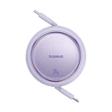 Baseus Free2Pull cablu retractabil USB-C / Lightning 20W 1m - фиолетовый