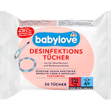 babylove Дезінфікуючі вологі серветки, 30 шт.: ціни та характеристики