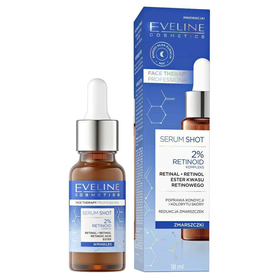 Eveline Cosmetics Serum Shot tratament de reducere a ridurilor cu 2% complex retinoid, 18 мл: цены и характеристики
