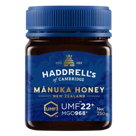 Haddrell's, мёд из мануки UMF 22+ MGO 968+, 250 г: цены и характеристики