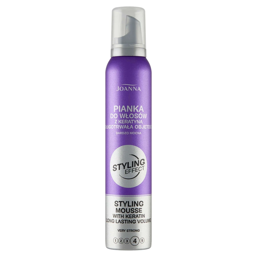 Мус для волосся Joanna Styling Effect Extra Strong Keratin, 150 мл: ціни та характеристики