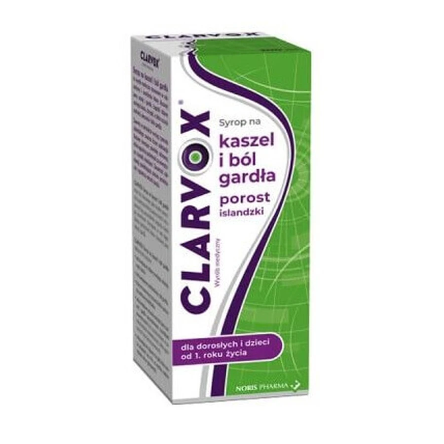 Сироп от кашля и боли в горле Clarvox, 200 мл: цены и характеристики