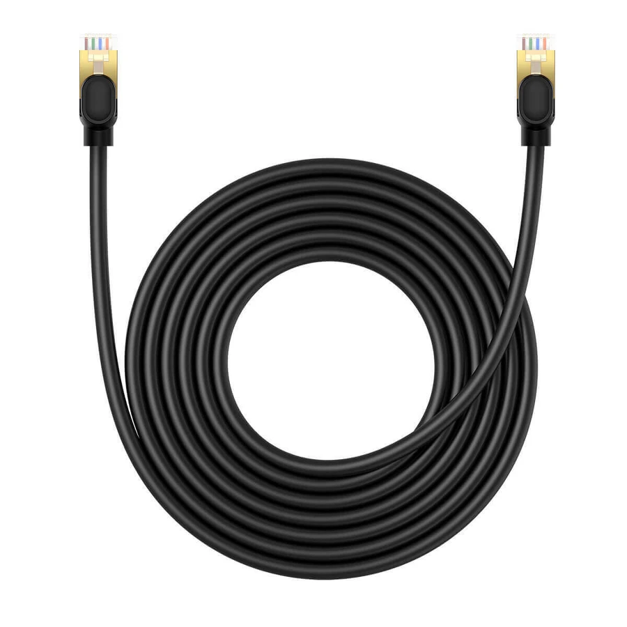 Высокоскоростной Ethernet-кабель Baseus Cat 8 40 Гбит/с, 5 м, черный: цены и характеристики
