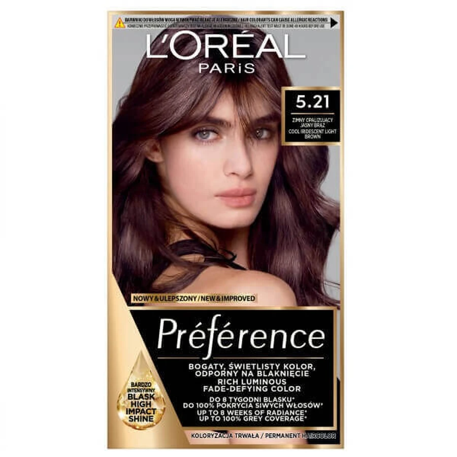 Краска для волос L'Oreal Paris Preference 5.21 Светло-коричневый: цены и характеристики