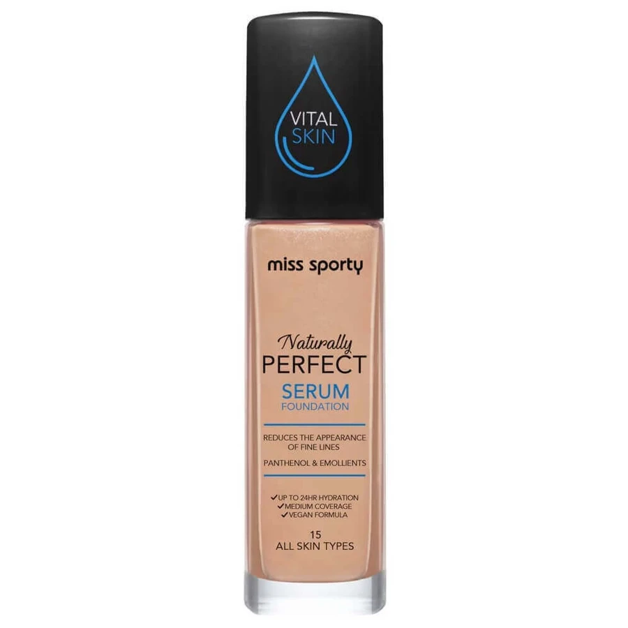 Miss Sporty Naturally Perfect Moisturizing Foundation Serum 15, 30 мл: ціни та характеристики