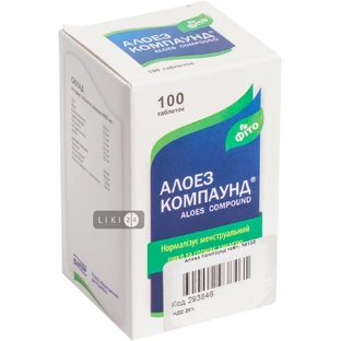 Алоез Компаунд таблетки 430 мг №100